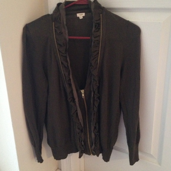 Green J Crew blouse
