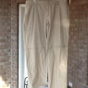 Danskin khaki pants.  Convertible.  Never worn.
