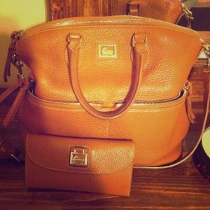 Dooney & Bourke leather bag with matching wallet