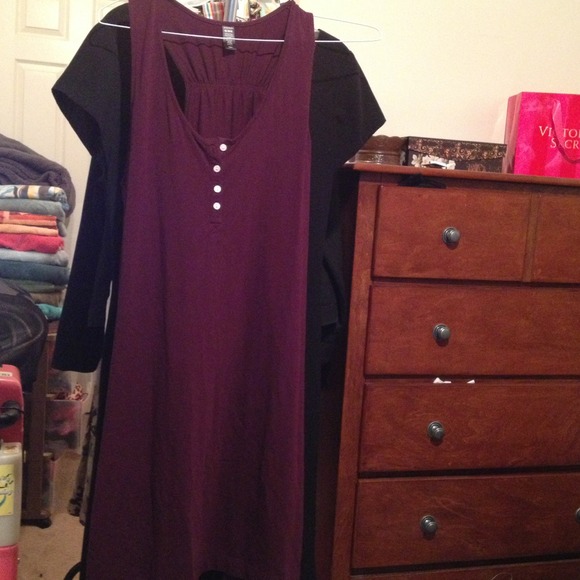 Purple cotton dress