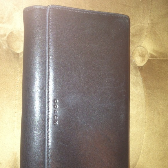 Large coach leather wallet