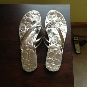 Coach flip flops