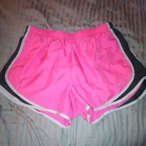 Pink Nike Running Shorts.