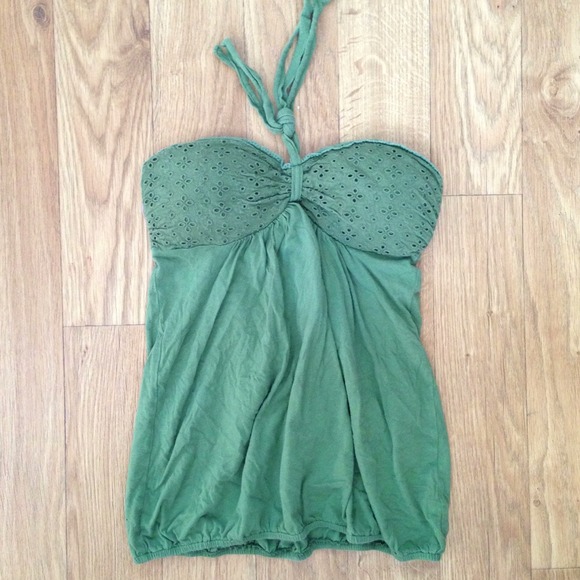 Green Halter Top