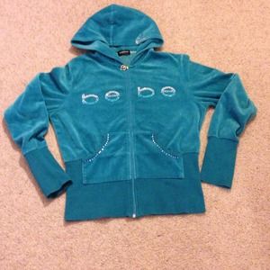 BEBE velour jacket and black jacket