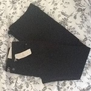 Ann Taylor LOFT black denim size 4 modern flare.