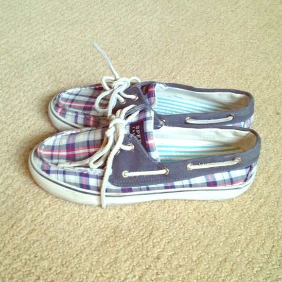 🚫SOLD🚫 Blue Plaid Top-Sider Sperrys