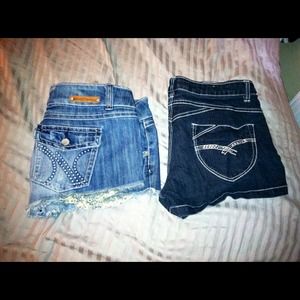 BUNDLE AND SAVE! 2 pair of jean shorts for $7.