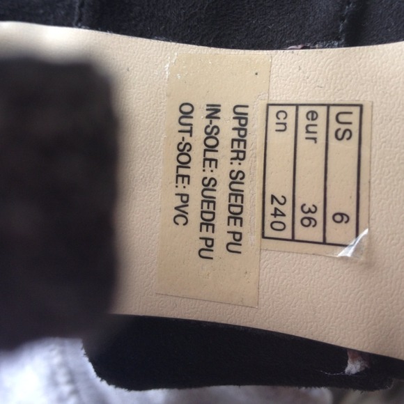 Forever 21 Black Suede Heels! - Picture 2 of 3