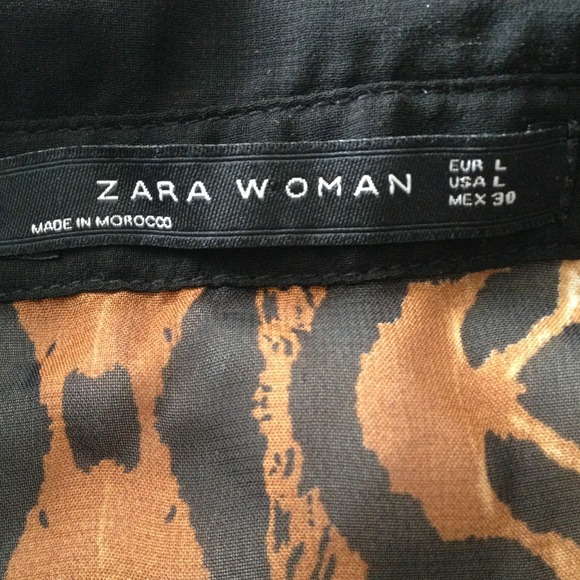 🚫Sold 💛Zara woman leopard print chiffon blouse💛 - Picture 2 of 4