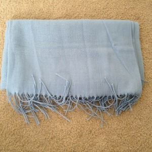 Baby blue scarf