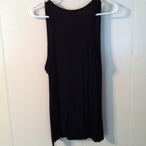 Forever 21 black and blush ruffle tank L - Picture 3 of 4