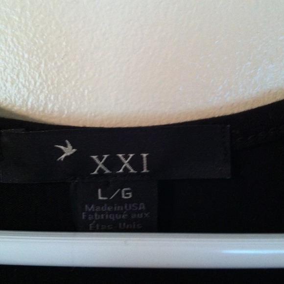 Forever 21 black and blush ruffle tank L - Picture 4 of 4