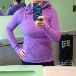 Lavender Lulu half zip pullover