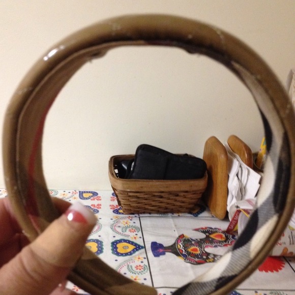 Authentic taupe leather headband