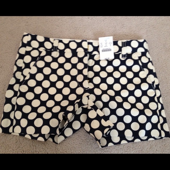 J Crew polka dot shorts