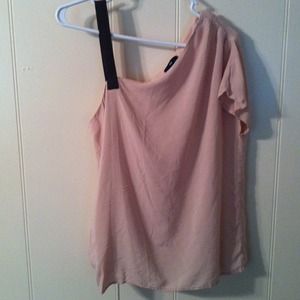 Gap delicate blush pink asymmetrical top.