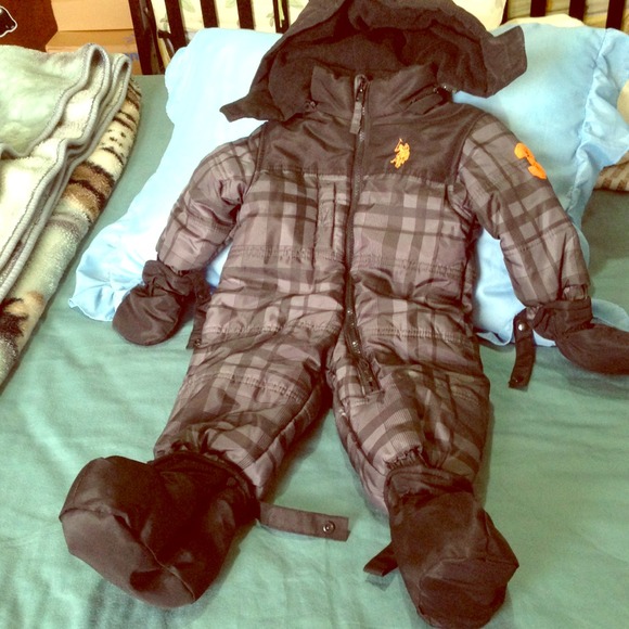 US Polo Assn. Black Baby Coat for 12 months old