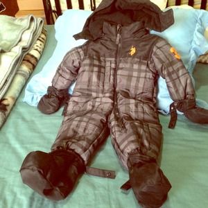 US Polo Assn. Black Baby Coat for 12 months old
