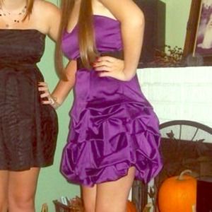 Purple ruffle dress!