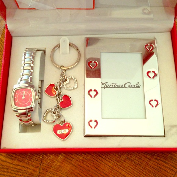 Watch, key ring & frame set