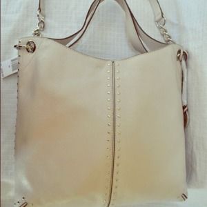 Michael Kors Astor white handbag