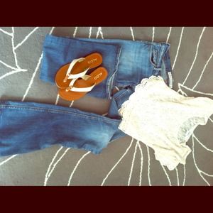 Hollister flare jeans!