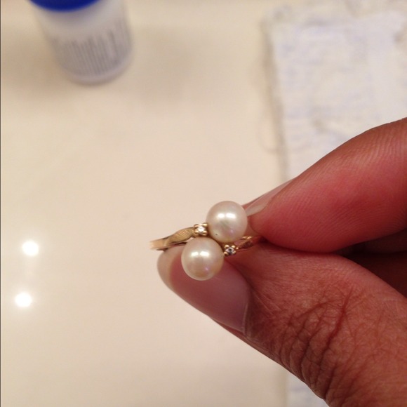 Traded***Pearl and Diamond Ring