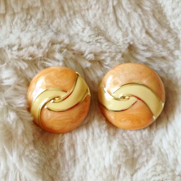 Vintage Shimmery Swirl Earrings