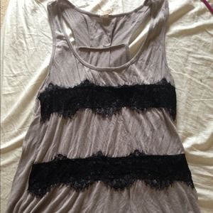 RESERVED for Angie! Fun tank top! Black lace'