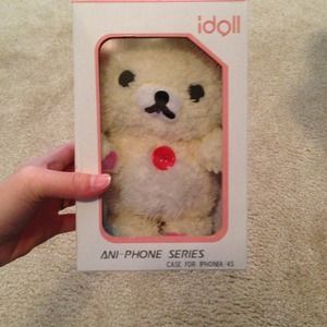 Brand New white bear idoll iphone 4/4S case