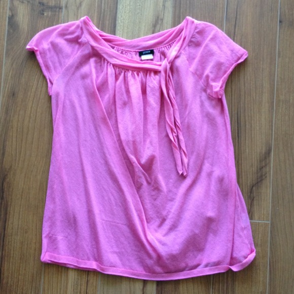 Sheer Pink JCrew Blouse