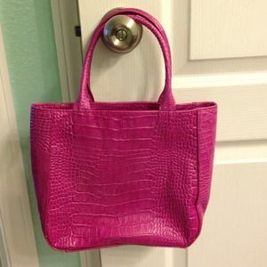 Pink Genuine Leather Handbag