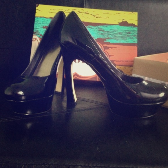 Brand new patent leather platforms!