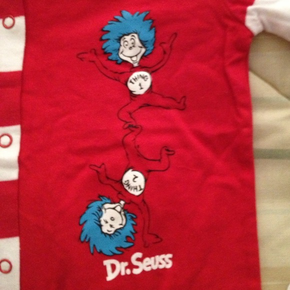 * SOLD*Dr Seuss footed pjs