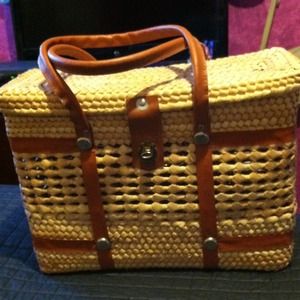Basket weave bag