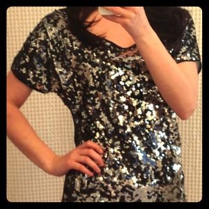 Express Sequin Front Top