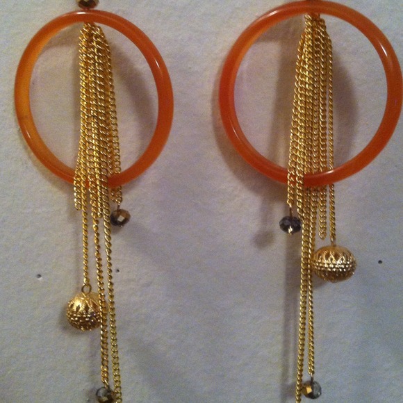Carnelian Hoop Earrings
