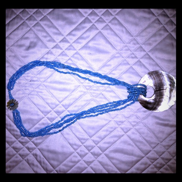 Vintage beautiful blue necklace