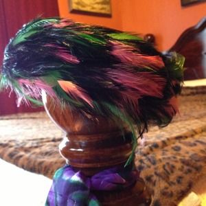 Vintage, feather hat