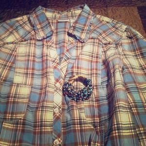 *Bundle Plaid Tunic and Beaded Bracelet :)