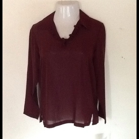 Sold!!!100% silk sheer blouse. [$$ Reduced]