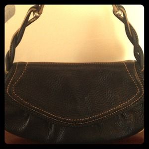 Cole Haan Black Pebbled Handbag