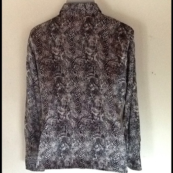 Sold!!!Python print silk shirt - Picture 2 of 3