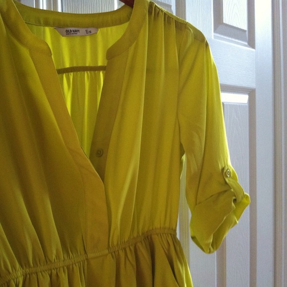 SOLD Chiffon shirt dress size:small - Picture 2 of 2