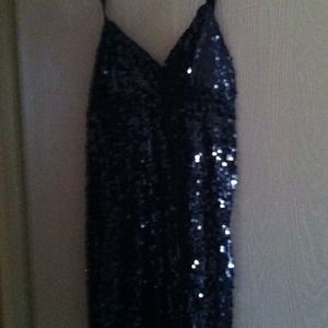 Black sequin dress