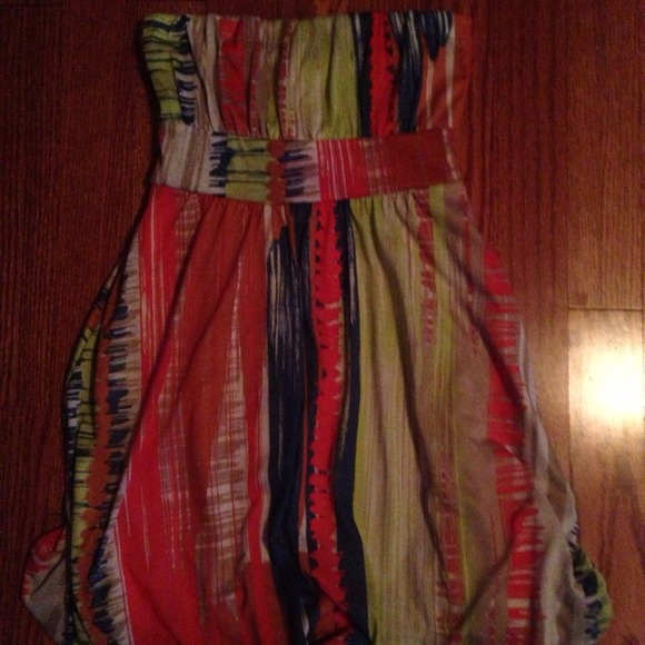 Strapless Bubble Hem Dress Sz M - Picture 1 of 1