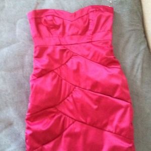 Hot pink dress