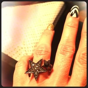 Trendy 2 Star ring
