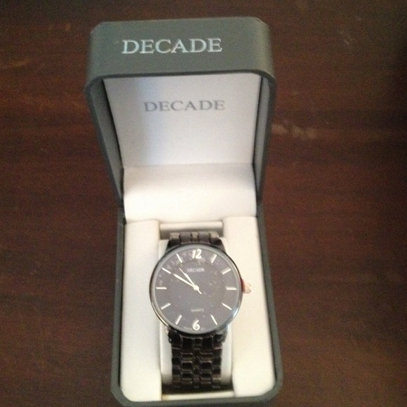 Other - Men's black decade dress watch